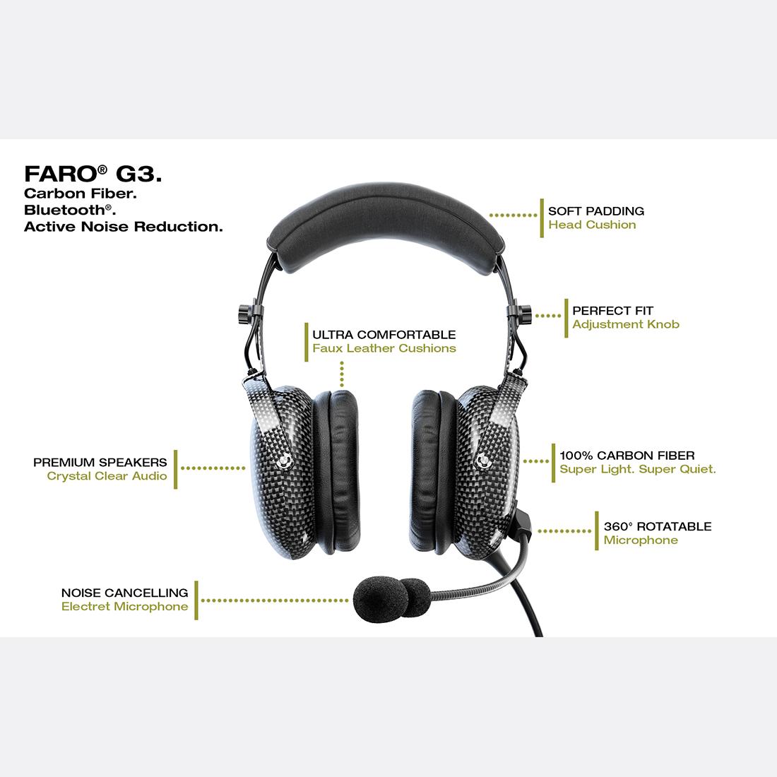 FARO G3 ANR Carbon Fiber Headset